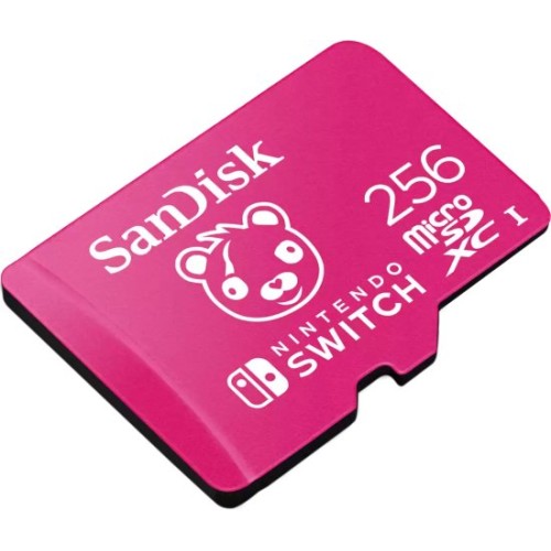 SanDisk Micro SDXC Fortnite Edition memory card for Nintendo Switch with a capacity of 256GB