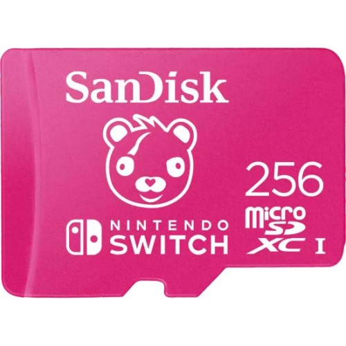 SanDisk Micro SDXC Fortnite Edition memory card for Nintendo Switch with a capacity of 256GB