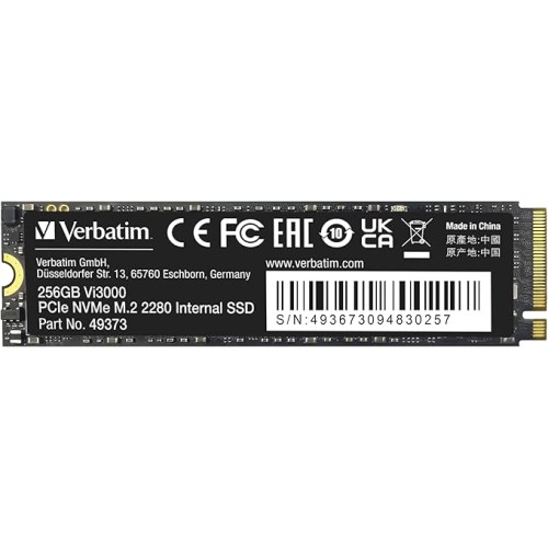 Внутренний SSD-накопитель Verbatim Vi3000 256GB NVMe M.2 2280
