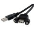 USB 2.0 Male-Female Cable for Panel + Screws, 1m Length