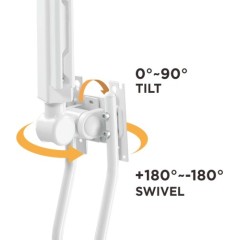 זרוע קיר ארוכה במיוחד למסך בגודל 17″–32″