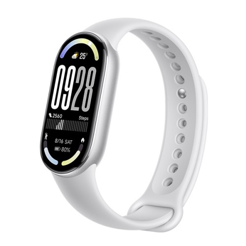 צמיד כושר חכם של שיאומי מדור 10 Xiaomi Smart Band (כסף)