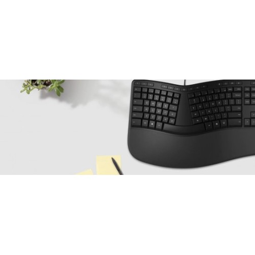 מקלדת ארגונומית חוטית Microsoft Wired Ergonomic Keyboard – עברית / אנגלית