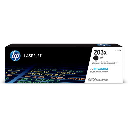 Original HP 203X High-Capacity Black Toner Cartridge for HP Color LaserJet Pro Printers