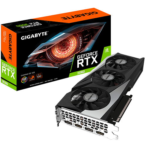 Graphics Card for Gaming Nvidia RTX 3060 OC 12GB Gigabyte GV-N3060GAMING-O-12GD