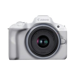 מצלמה דיגיטלית ללא מראה Canon EOS R50 + עדשת RF-S 18-45mm F4.5-6.3 IS STM — לבן