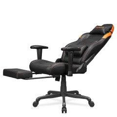 Эргономичное игровое кресло COUGAR Explore Neo Black с выдвижной подставкой для ног — черное