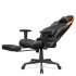 Эргономичное игровое кресло COUGAR Explore Neo Black с выдвижной подставкой для ног — черное
