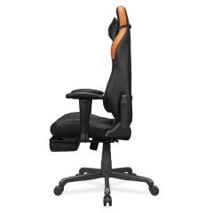 Эргономичное игровое кресло COUGAR Explore Neo Black с выдвижной подставкой для ног — черное