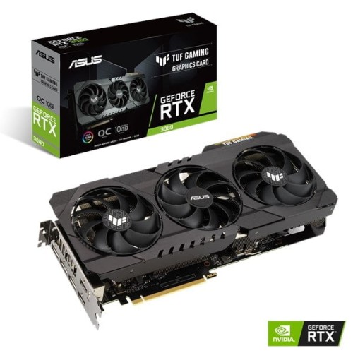 כרטיס מסך לגיימינג Nvidia RTX 3080 10GB Asus TUF-RTX3080-O10G