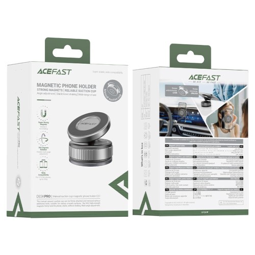 Магнитный держатель для телефона E27 — серый