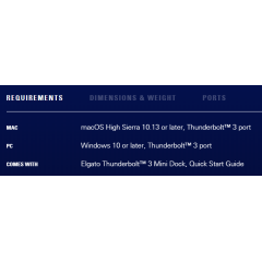 תחנת עגינה Elgato Thunderbolt 3 Mini Dock