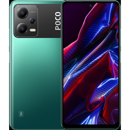 Xiaomi Poco X5 5G in green color.