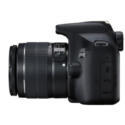 Canon EOS 2000D DSLR Digital Camera + EF-S 18-55mm F3.5-5.6 III Lens — Black