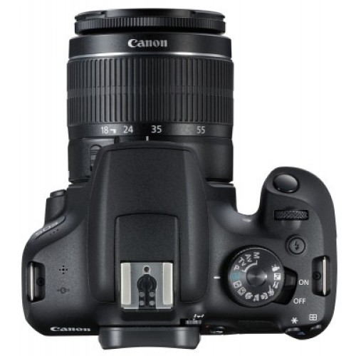 Canon EOS 2000D DSLR Digital Camera + EF-S 18-55mm F3.5-5.6 III Lens — Black