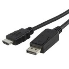 כבל DP זכר – HDMI  זכר 0.5מ’ 4K@30HZ