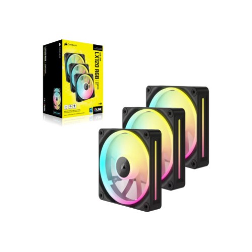 Стартовый комплект вентиляторов CORSAIR iCUE LINK LX120 RGB 120 мм PWM (3 шт.)