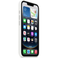 כיסוי סיליקון מקורי ל-Apple iPhone 16e — לבן