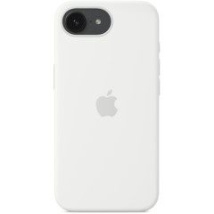 כיסוי סיליקון מקורי ל-Apple iPhone 16e — לבן