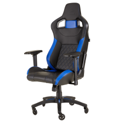 Игровое кресло CORSAIR T1 RACE, черно-синего цвета