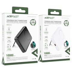 Магнитный внешний аккумулятор M6 PD20W 10000mAh с быстрой беспроводной зарядкой, черный