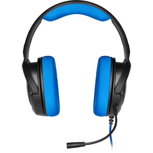 אוזניות גיימינג כחולות Corsair HS35 Stereo Gaming Headset – Blue