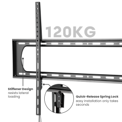 מתקן קיר חזק לטלוויזיה 60"-120"
