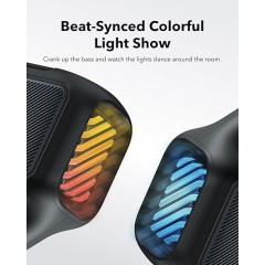 Портативная Bluetooth-колонка Anker Soundcore Boom 2 с технологией BassUp 2.0 и с RGB-подсветкой — черный