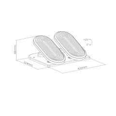 תומך רגליים עם מנגנון סטפר לכושר