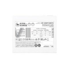 ספק כוח SUPER FLOWER LEADEX VIII PRO 1200W ATX3.1 PLATINUM WHITE