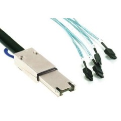 כבל MINI SAS 26P – 4xSATA 7P באורך 1 מטר