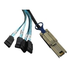 Cable MINI SAS 26P - 4xSATA 7P, 1 meter long