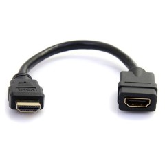 Удлинитель HDMI-кабеля, удлинитель мужской-женский, 1 метр