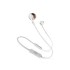 Bluetooth headphones JBL Tune 205BT in white gold color.