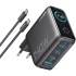 Wall charger Anker Prime 140W (3×USB-C + USB-A) with display — black/gray.