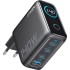 Wall charger Anker Prime 140W (3×USB-C + USB-A) with display — black/gray.