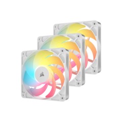 סט מאווררים CORSAIR RS120-R ‏120 מ״מ ARGB PWM רוורס לבן (3 יח׳)