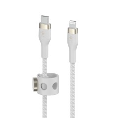 Belkin BoostCharge Pro Flex Cable – Lightning to USB-C 1 meter (white)