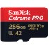 כרטיס זיכרון SanDisk Extreme Pro A2 MicroSDXC בנפח 256GB עם מתאם