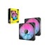 Стартовый комплект вентиляторов CORSAIR iCUE LINK RX140 RGB 140 мм PWM чёрный (2 шт.)