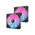 Стартовый комплект вентиляторов CORSAIR iCUE LINK RX140 RGB 140 мм PWM чёрный (2 шт.)
