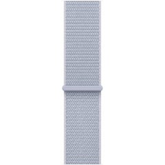 שעון Apple Watch SE GPS בגודל 44 מ"מ בצבע Silver Aluminium עם רצועת Blue Cloud Sport Loop — מידה אחת (2024)