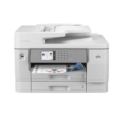 Беспроводное струйное МФУ Brother MFC-J6955DW A3 4-в-1 с автоматической двусторонней печатью, ADF и факсом — белый
