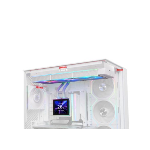 קירור נוזלי למעבד LIAN-LI HydroShift II LCD-S 360CL לבן