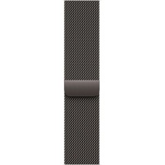 שעון Apple Watch Series 10 GPS + Cellular בגודל 46 מ"מ בצבע Slate Titanium עם רצועת Slate Milanese Loop במידה M/L (2024)