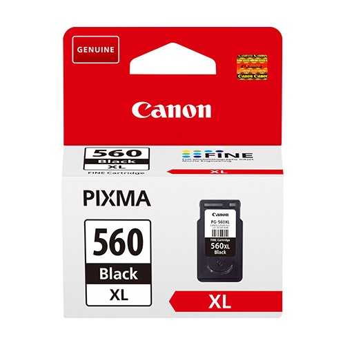Оригинальный чёрный картридж Canon PG-560XL повышенной ёмкости для принтеров Canon PIXMA