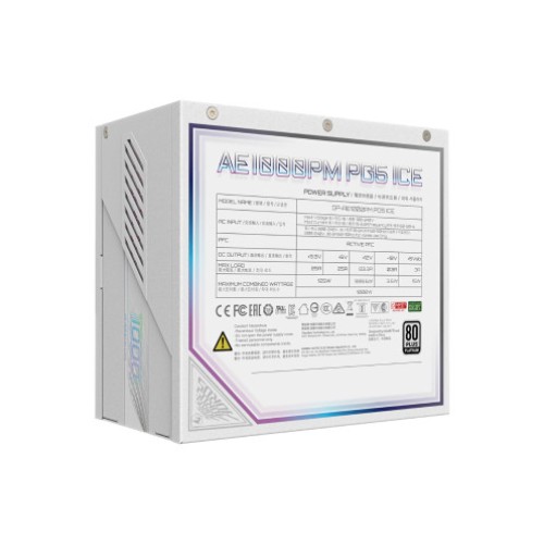 Power Supply GIGABYTE Elite P1000W ICE 1000W PCIe 5.0 80+ Platinum Modular