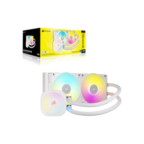 CORSAIR iCUE Link Titan 240 RX RGB AIO White Liquid CPU Cooler