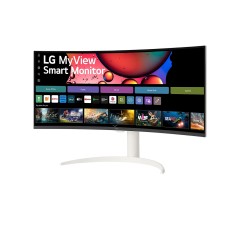 מסך מחשב קעור LG MyView 34" WQHD VA — לבן