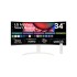 מסך מחשב קעור LG MyView 34" WQHD VA — לבן